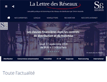 Tablet Screenshot of lettredesreseaux.com